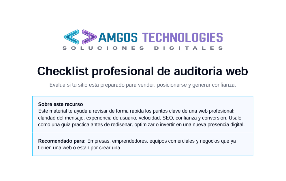 Checklist de auditoría web